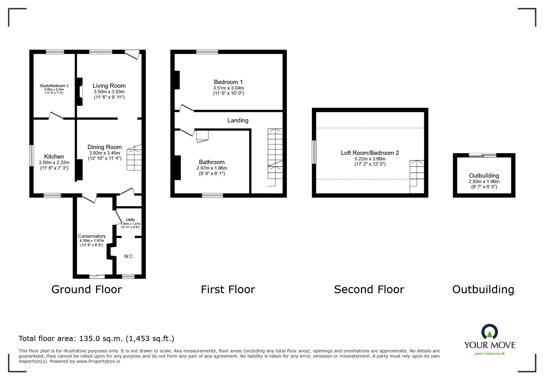 Floorplan of 3 bedroom Detached House for sale, Northwall Road, Deal, Kent, CT14