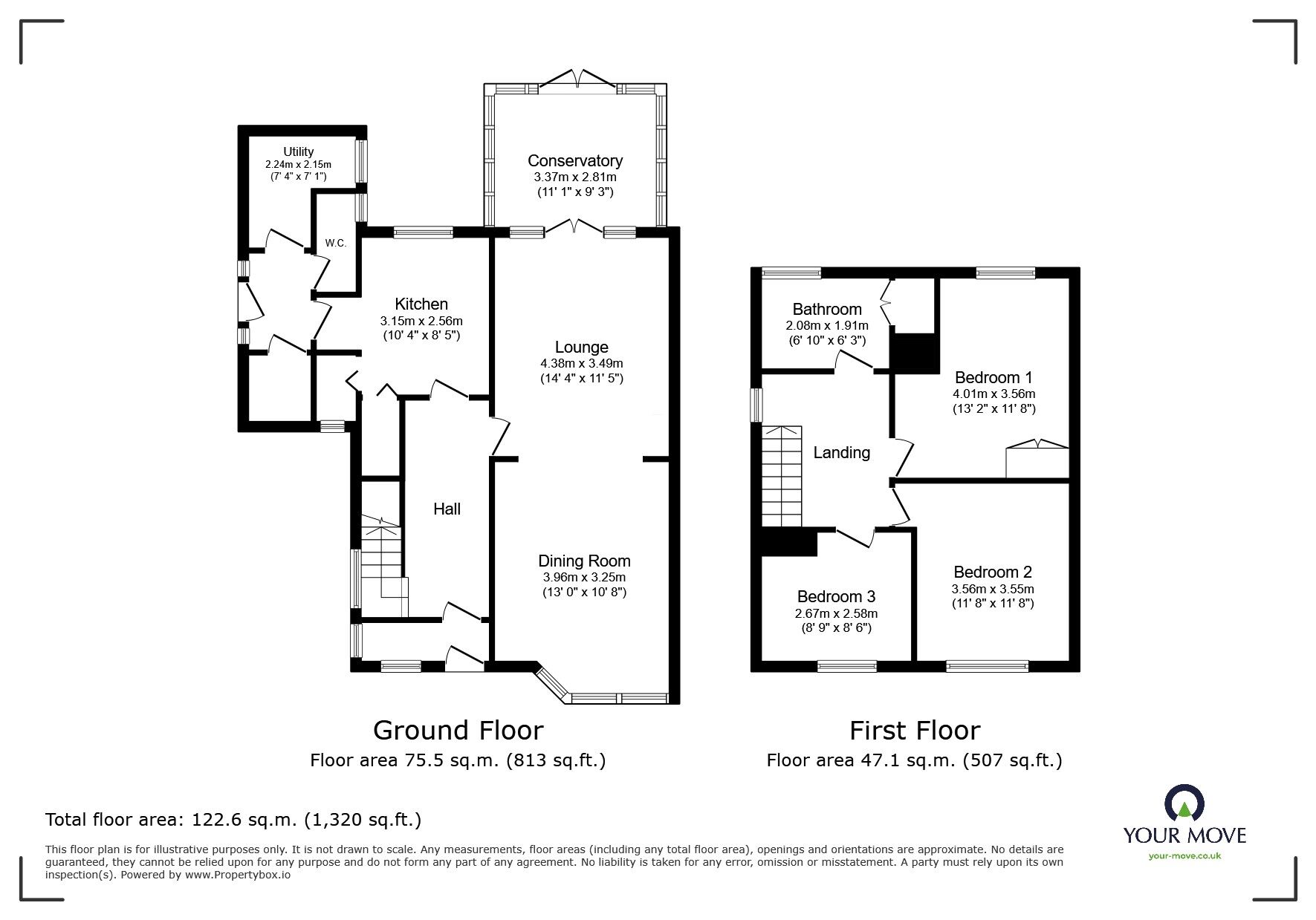 Floorplan of 3 bedroom Semi Detached House for sale, Barnby Dun Road, Wheatley, Doncaster, DN2