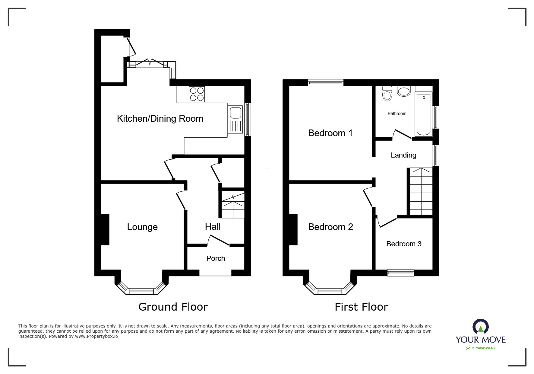 Floorplan of 3 bedroom Semi Detached House to rent, Rufford Road, Doncaster, DN4