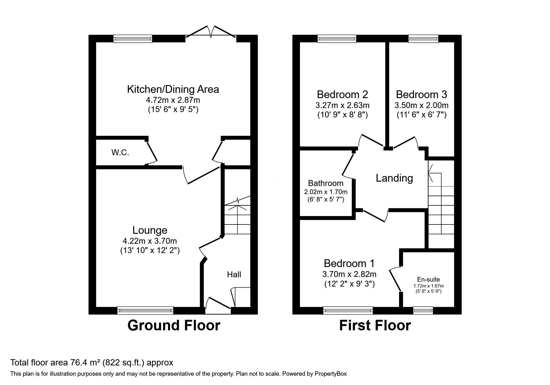 Floorplan of 3 bedroom Semi Detached House for sale, Trusdale Close, Wheatley, Doncaster, South Yorkshire, DN2