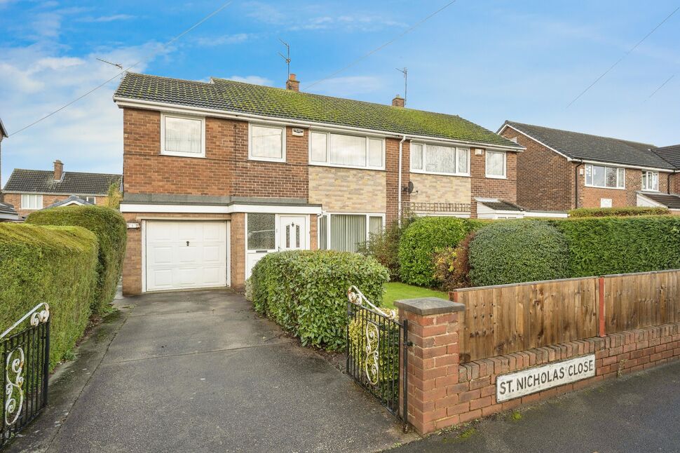Main image of 4 bedroom Semi Detached House for sale, St. Nicholas Close, Edenthorpe, South Yorkshire, DN3