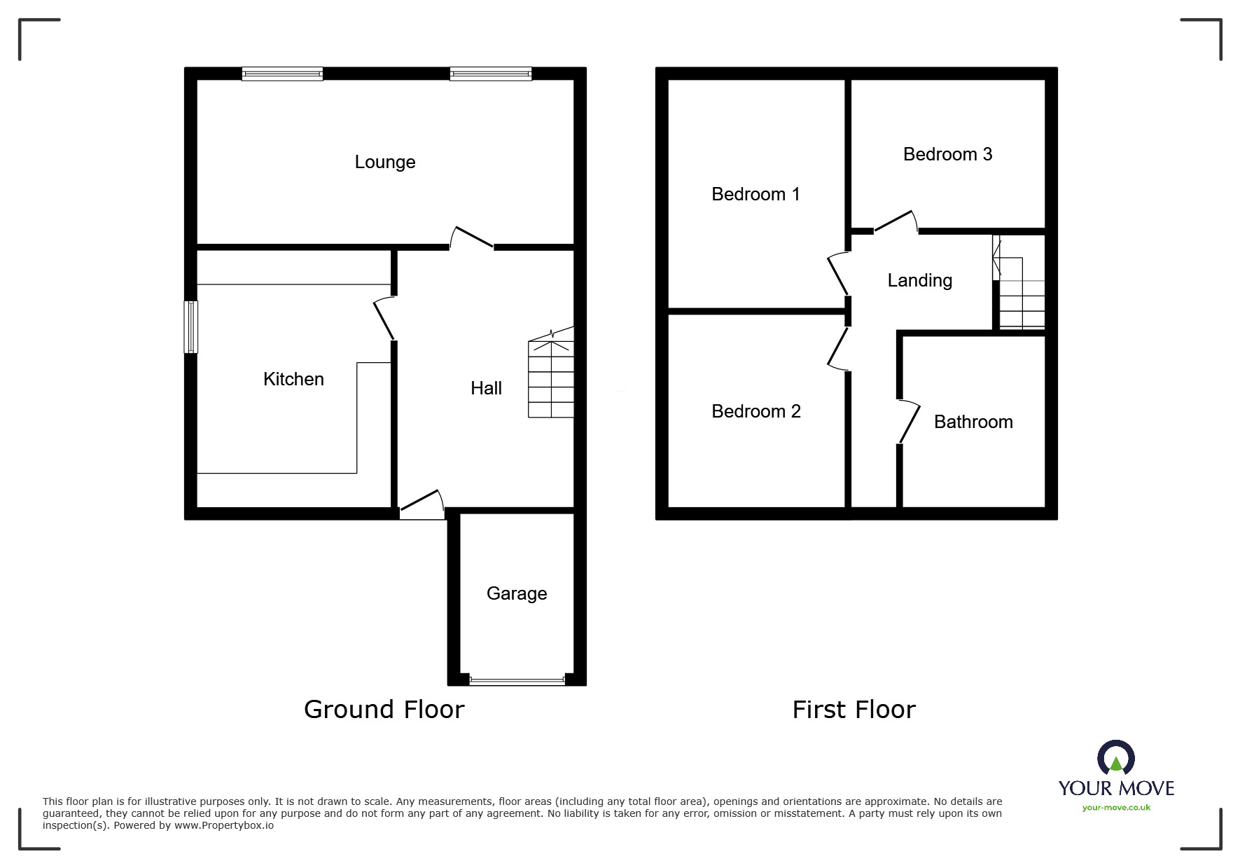 Floorplan of 3 bedroom Link Detached House to rent, Newhall Road, Kirk Sandall, South Yorkshire, DN3