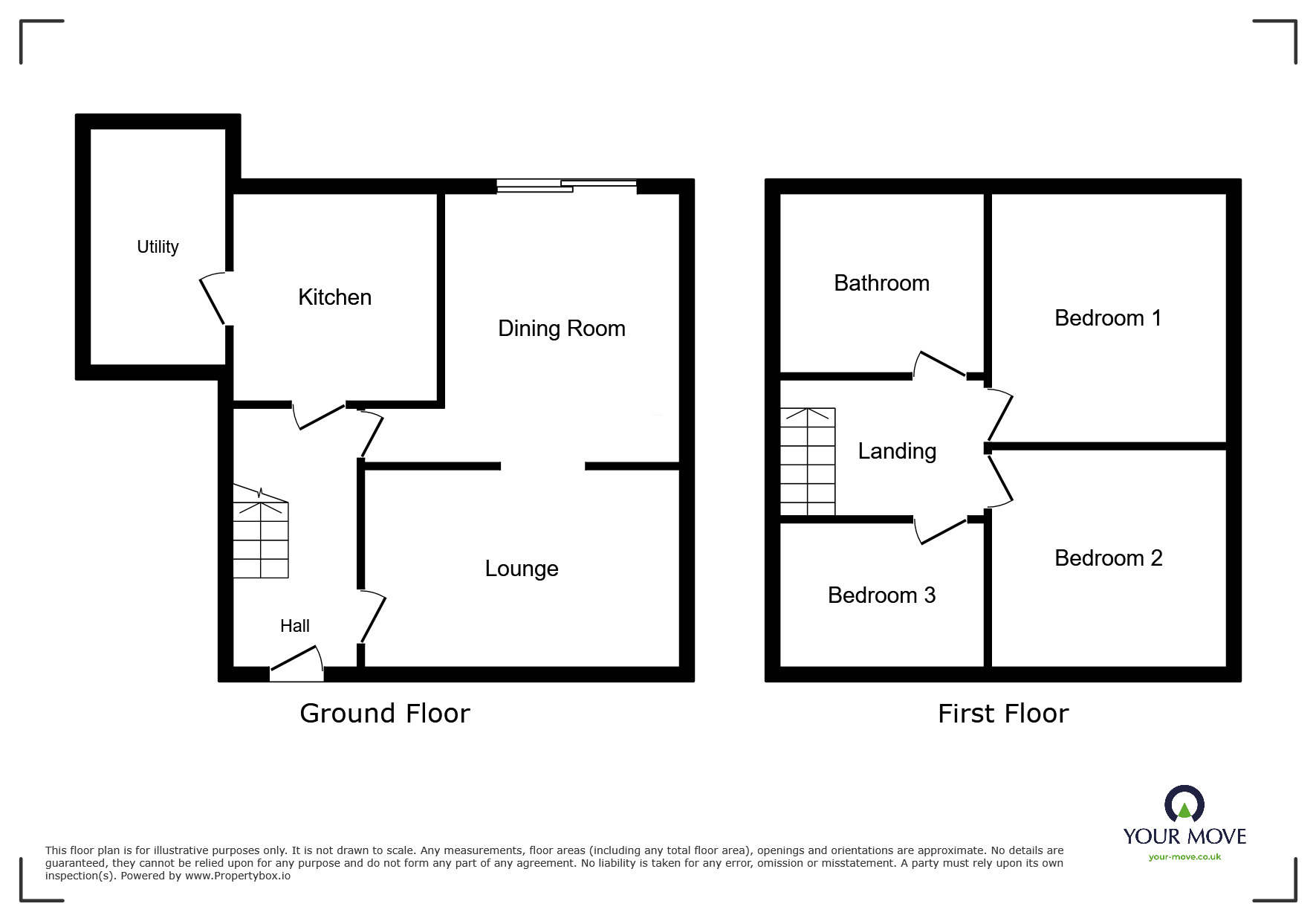 Floorplan of 3 bedroom Semi Detached House to rent, Coventry Grove, Doncaster, South Yorkshire, DN2