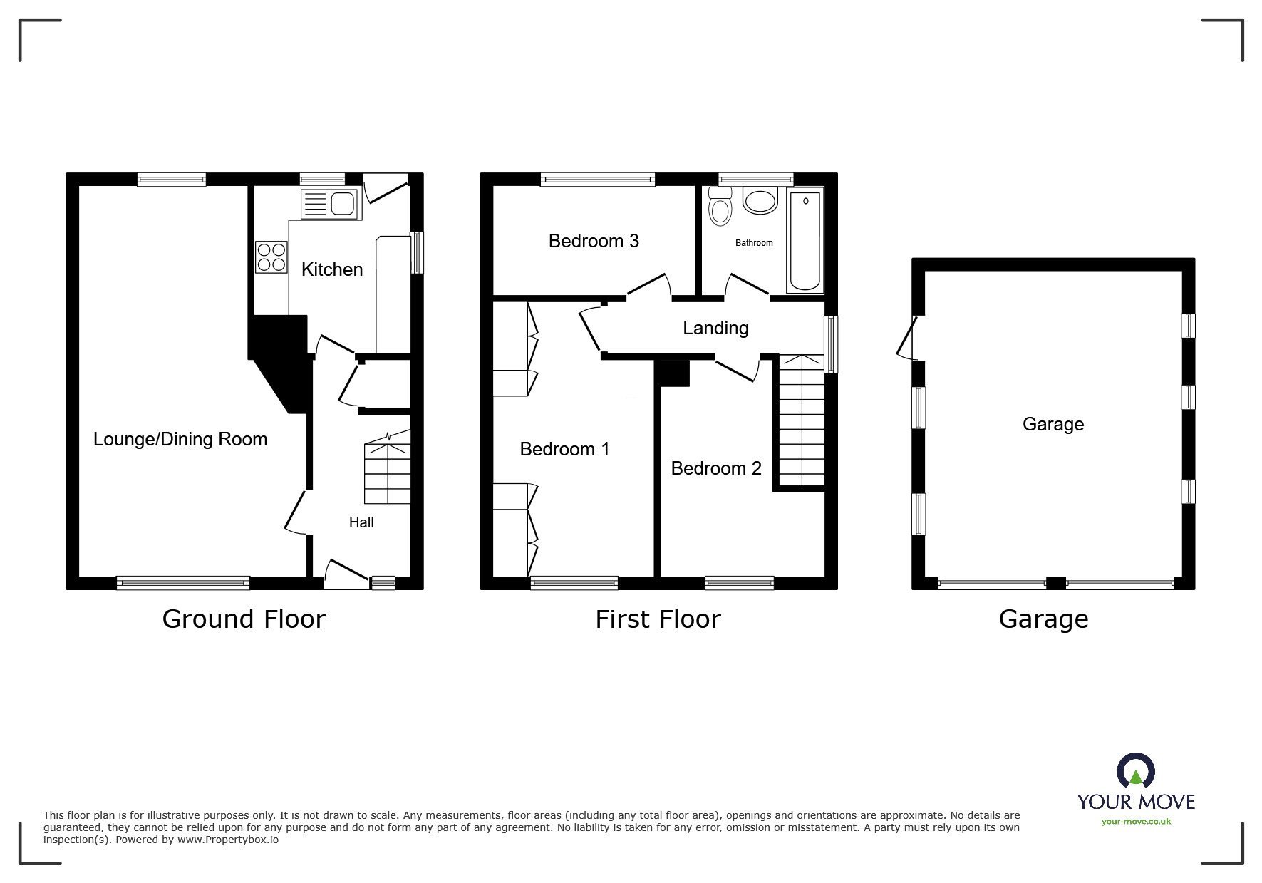 Floorplan of 3 bedroom Semi Detached House to rent, Millwood Road, Doncaster, DN4