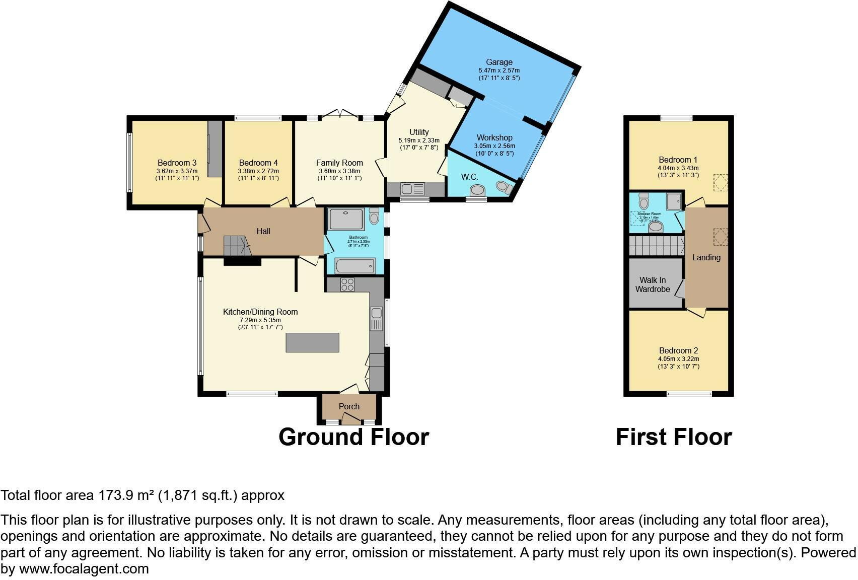 Floorplan of 4 bedroom Detached House to rent, Parkhill Road, Barnby Dun, South Yorkshire, DN3