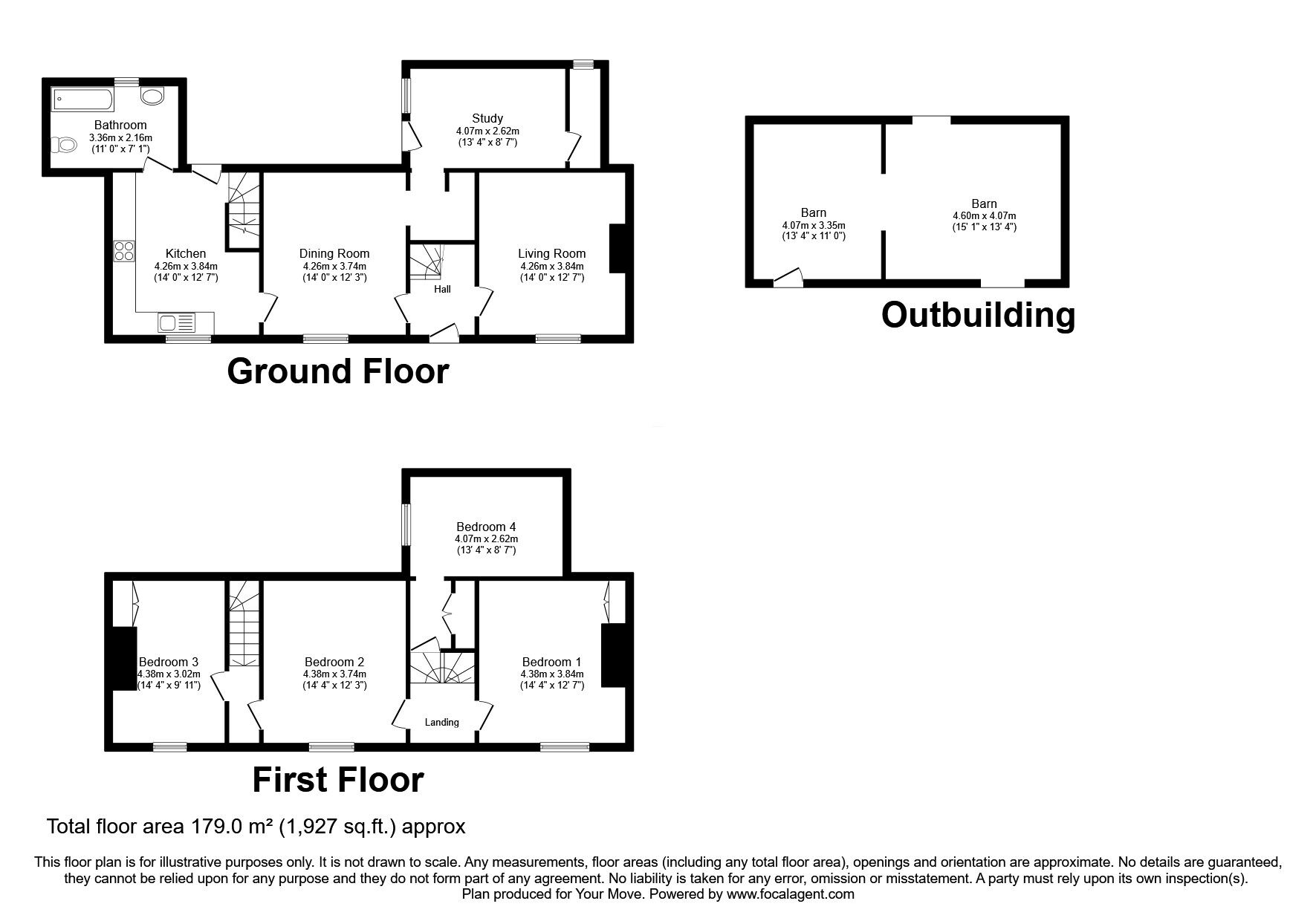 Floorplan of 4 bedroom Semi Detached Property for sale, Rectory Street, Beckingham, Lincolnshire, LN5
