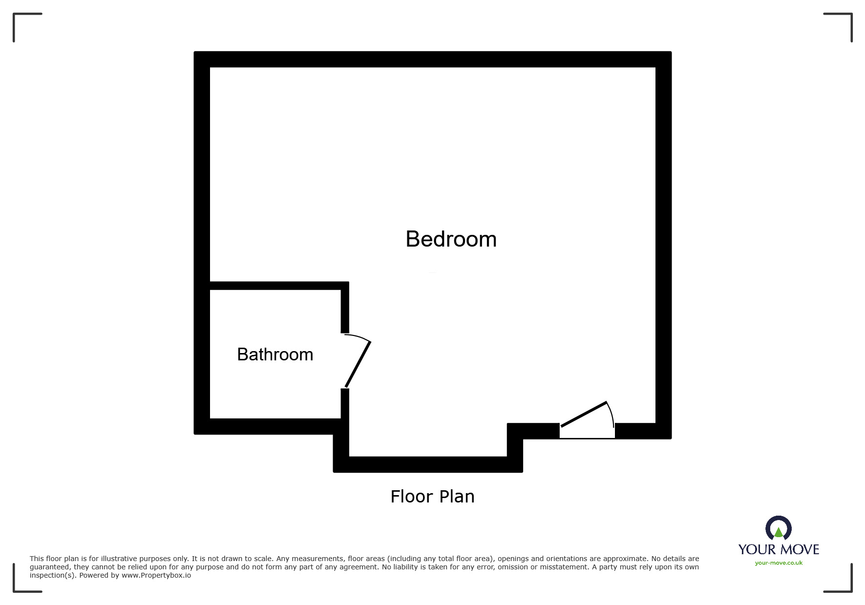 Floorplan of 1 bedroom  Room to rent, Grove Mount, South Kirkby, West Yorkshire, WF9