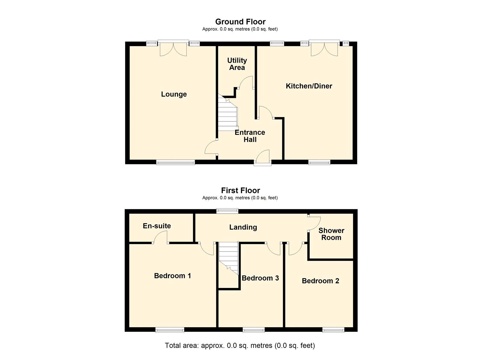 Floorplan of 3 bedroom Mid Terrace House for sale, Walden Stubbs, Doncaster, North Yorkshire, DN6