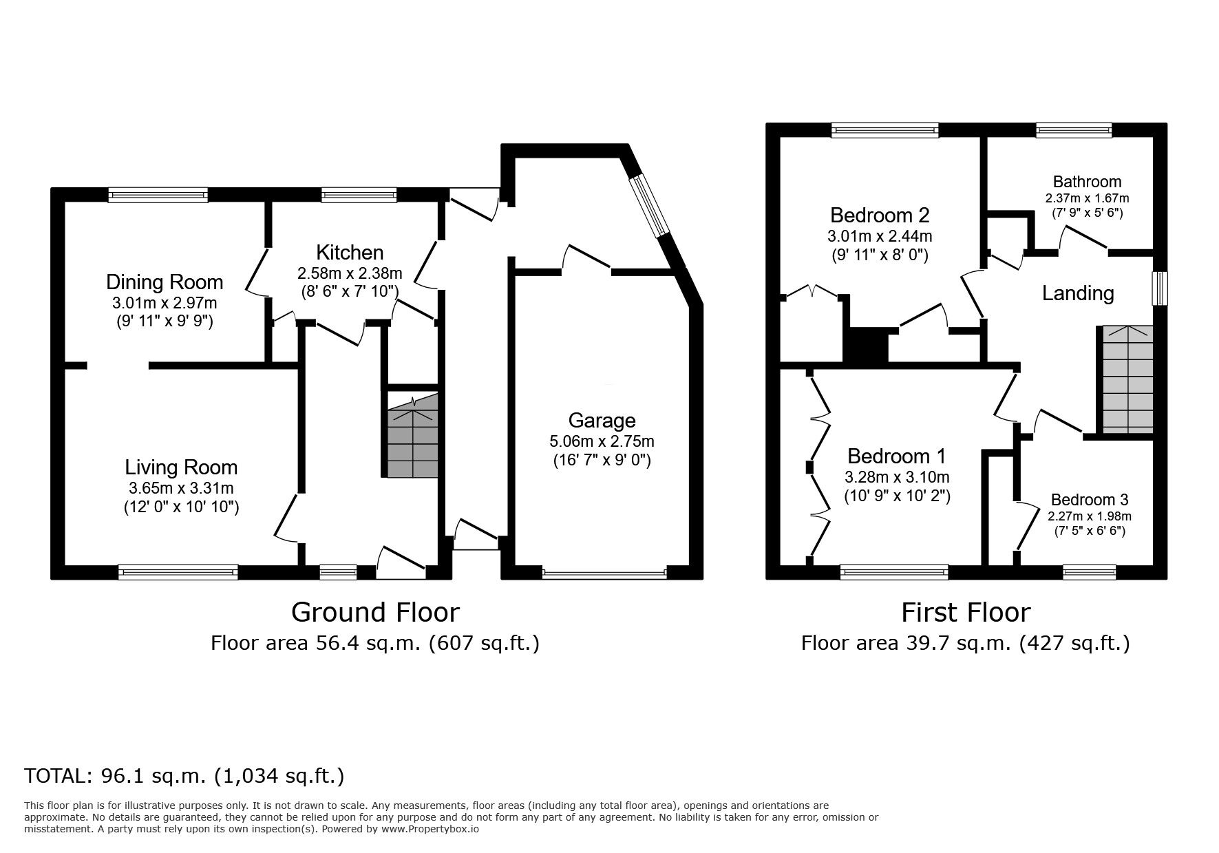 Floorplan of 3 bedroom Semi Detached House to rent, Rose Crescent, Doncaster, South Yorkshire, DN5