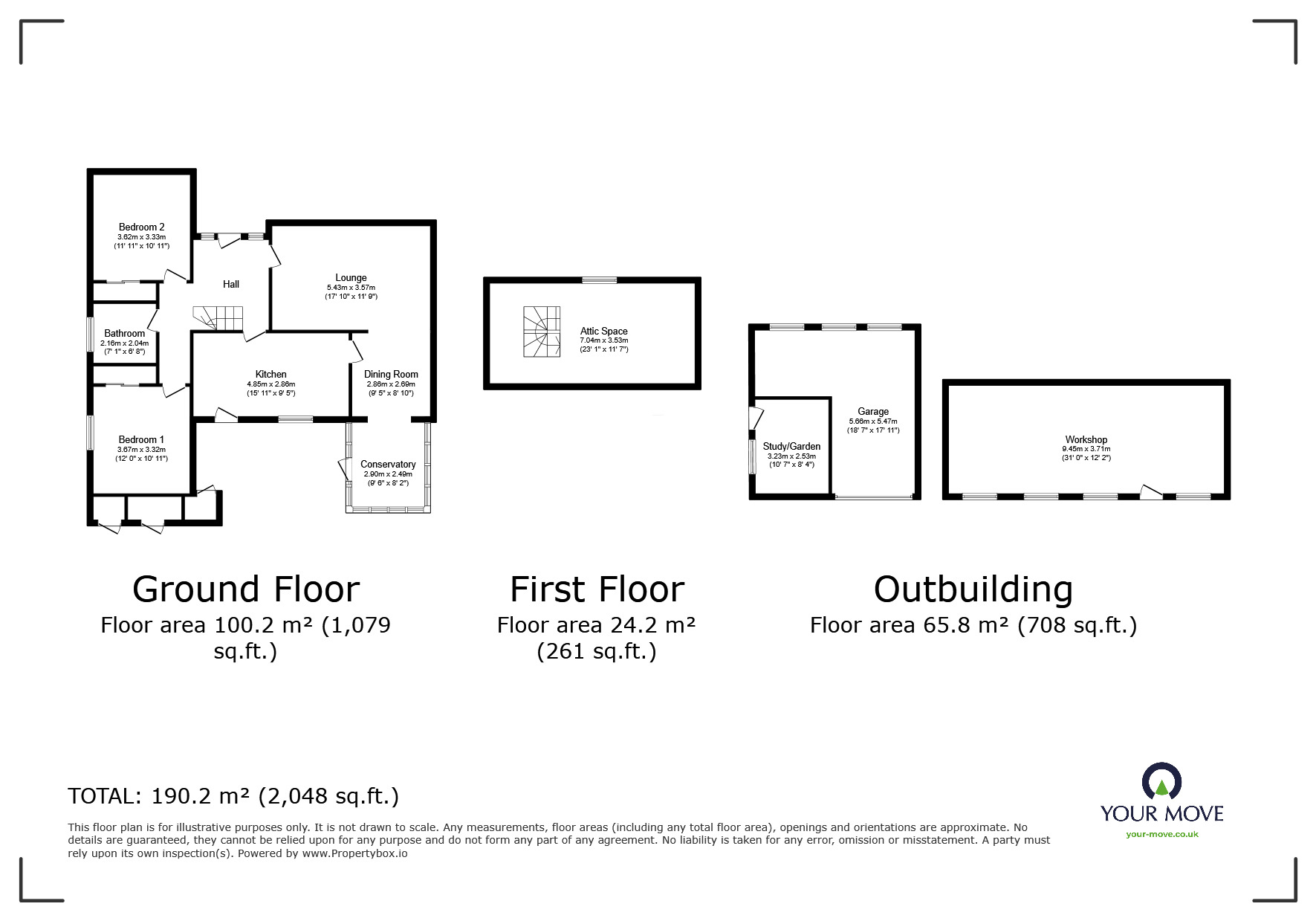 Floorplan of 2 bedroom Semi Detached Bungalow for sale, Doncaster Road, Hatfield, Doncaster, DN7