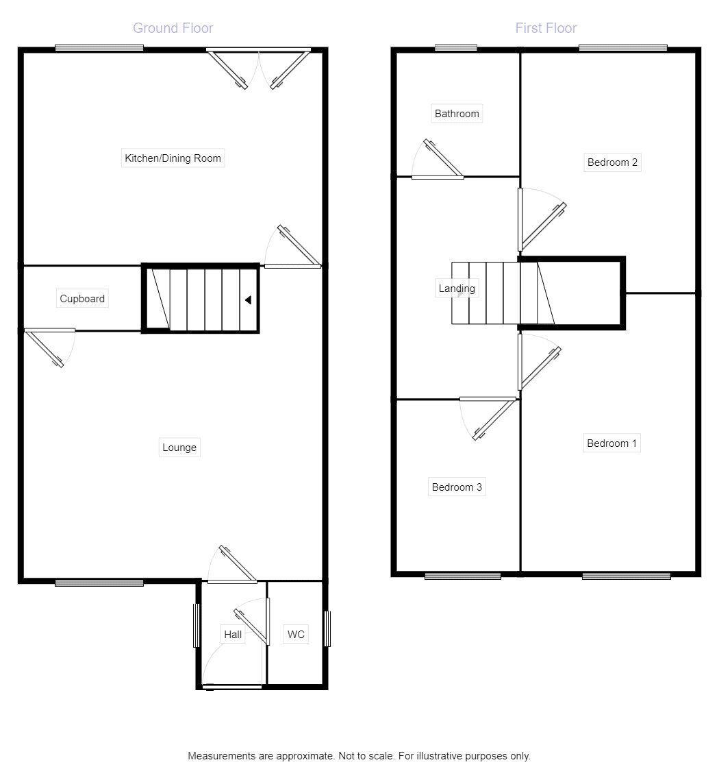 Floorplan of 3 bedroom Semi Detached House to rent, Jenkin Way, Denaby Main, South Yorkshire, DN12