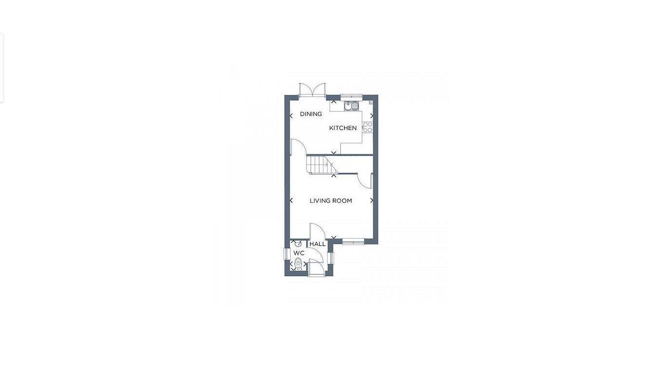 Floorplan of 3 bedroom Semi Detached House to rent, Lantern Lane, New Ollerton, Nottinghamshire, NG22