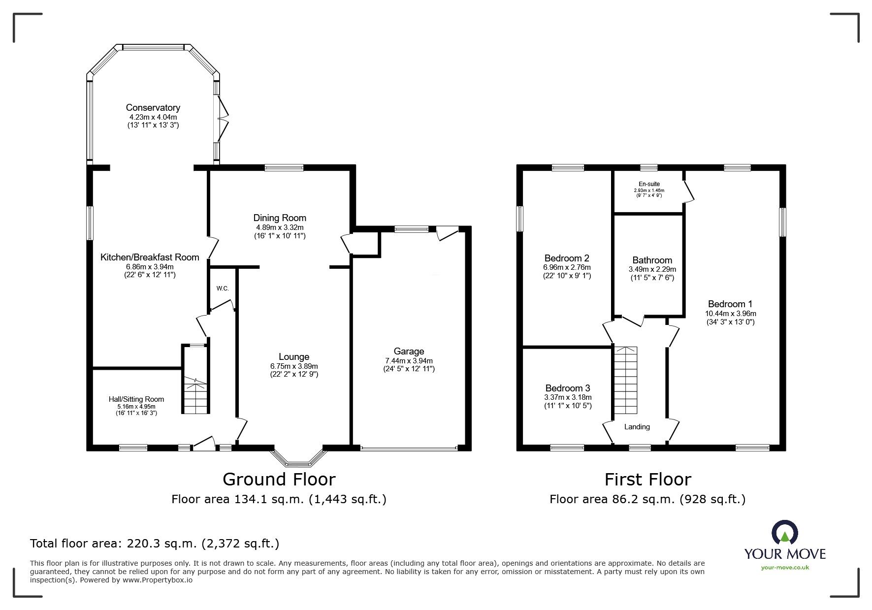 Floorplan of 3 bedroom Detached House for sale, Station Road, Norton, Doncaster, DN6