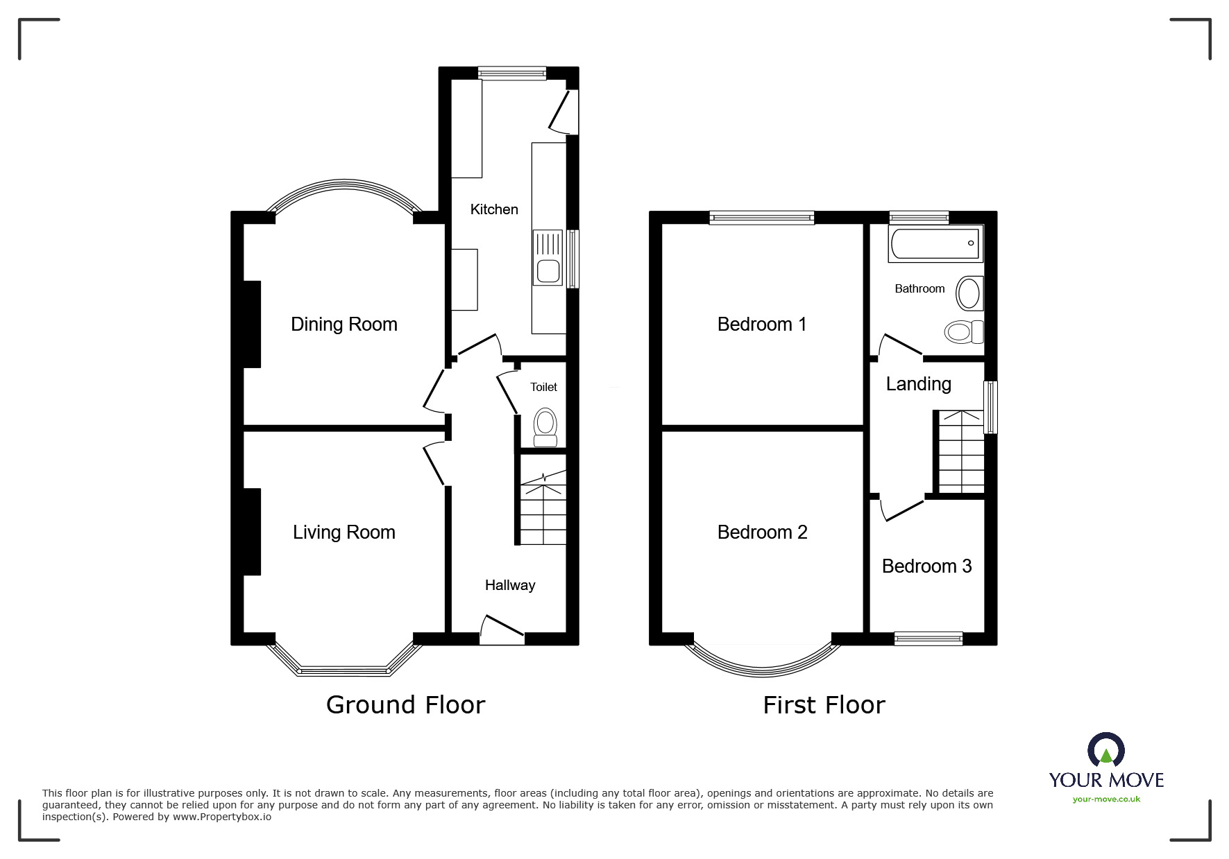Floorplan of 3 bedroom Semi Detached House to rent, Bushfield Road, Scunthorpe, Lincolnshire, DN16