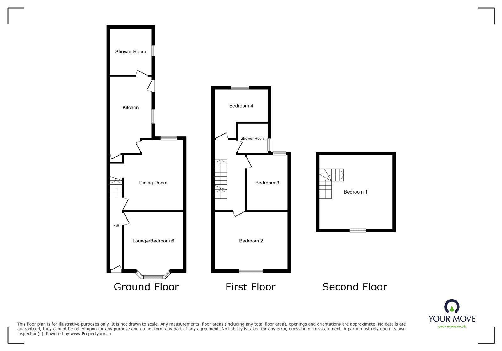 Floorplan of 4 bedroom End Terrace House for sale, Vaughan Avenue, Doncaster, South Yorkshire, DN1