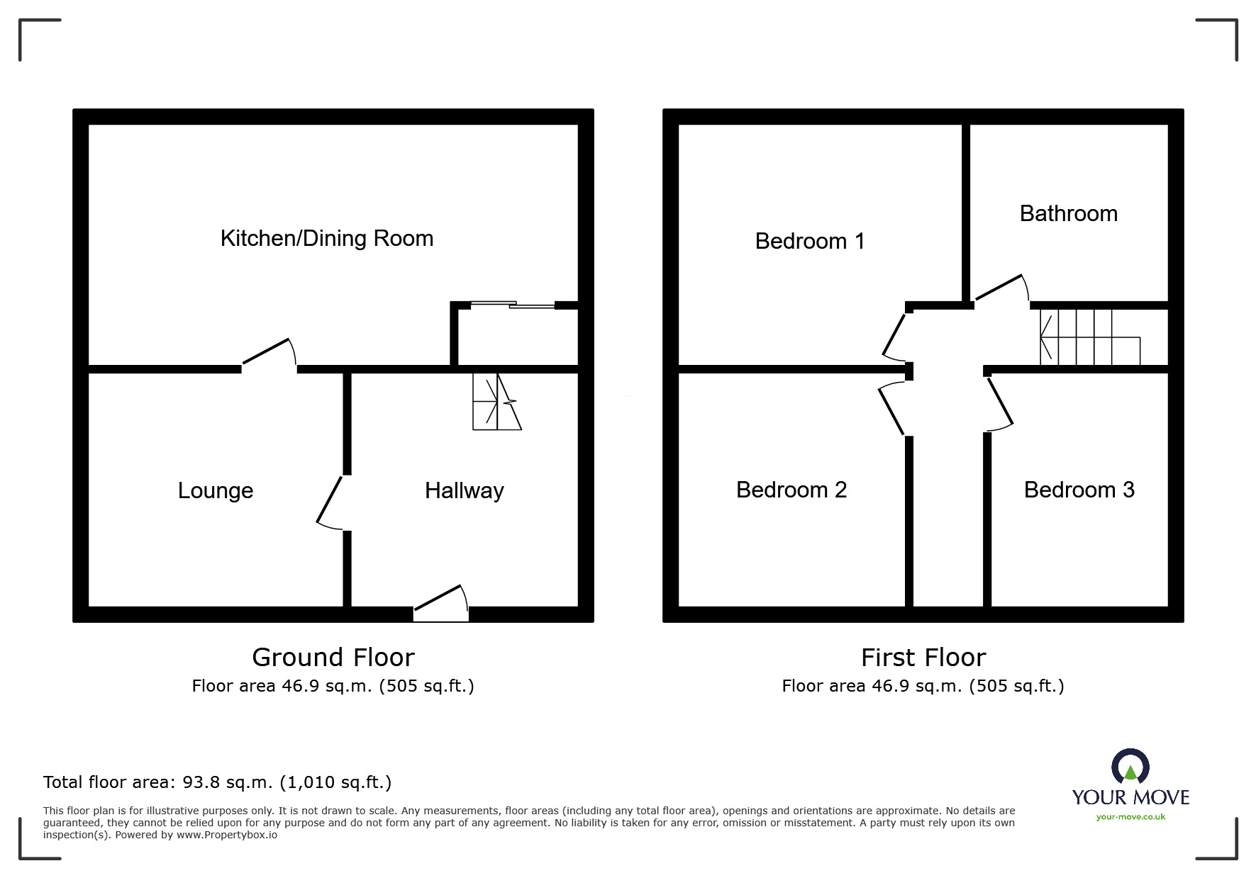 Floorplan of 3 bedroom Semi Detached House to rent, Westerdale Road, Doncaster, South Yorkshire, DN5