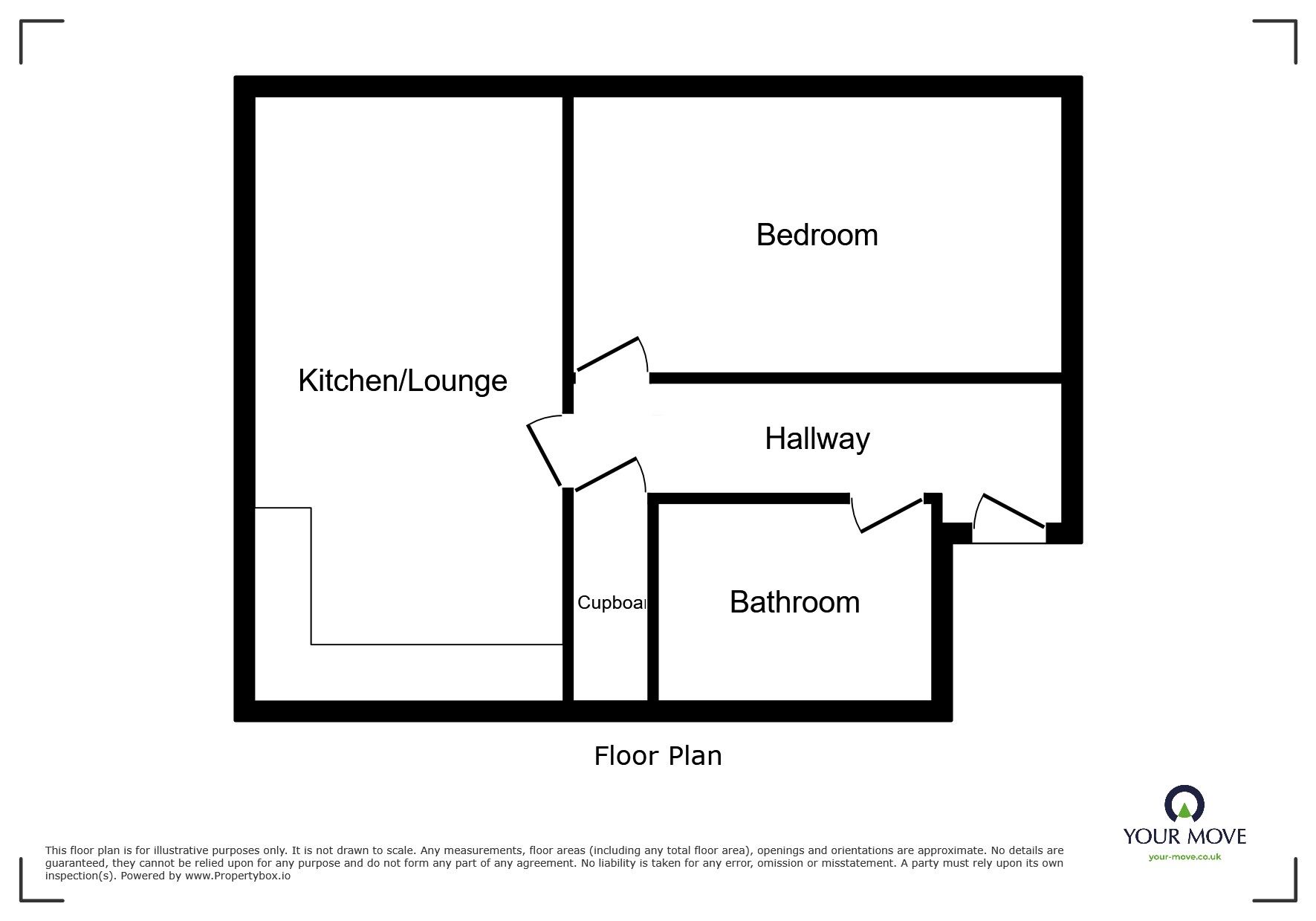 Floorplan of 1 bedroom  Flat to rent, Stonegate Mews, Balby, South Yorkshire, DN4