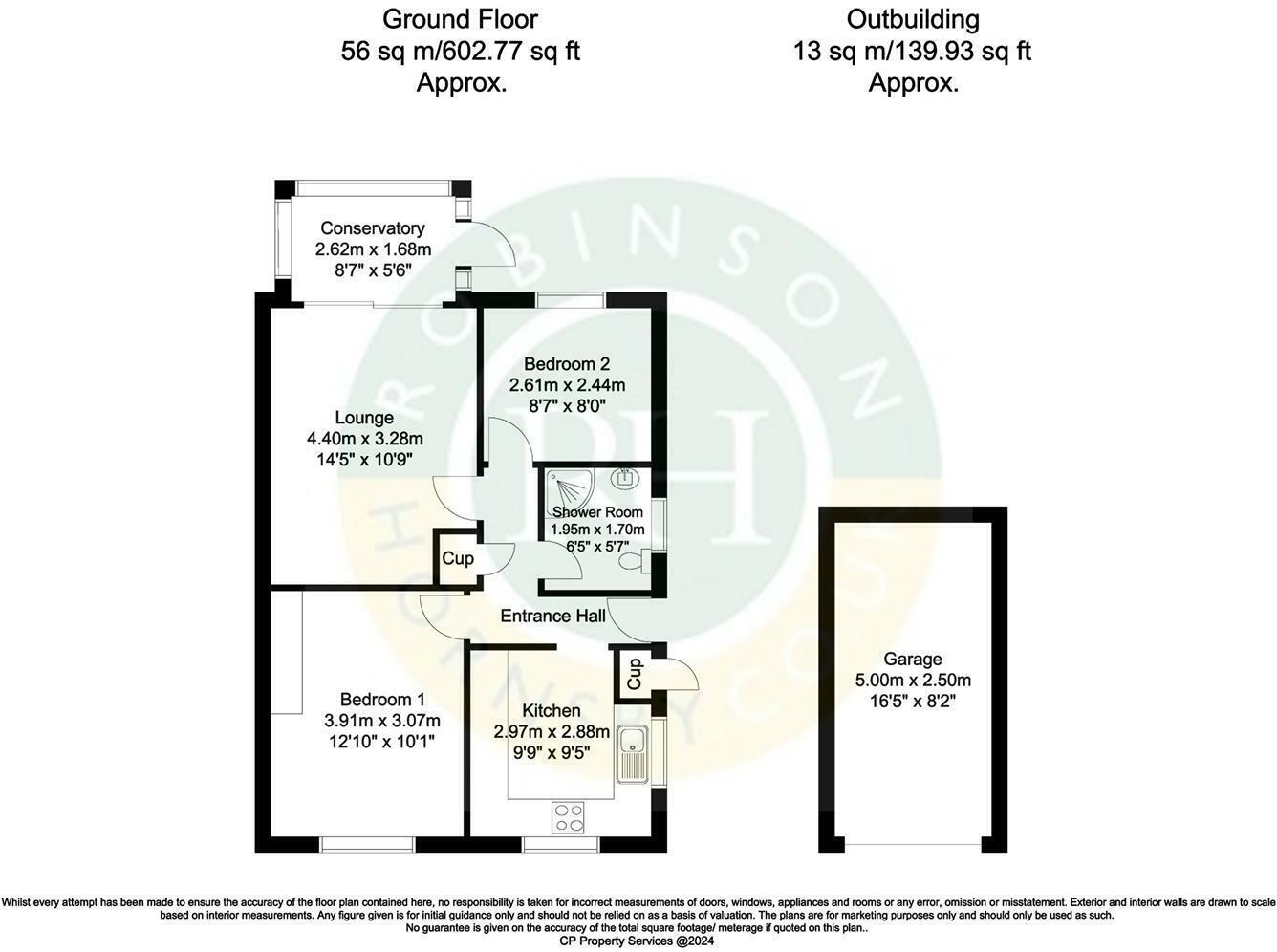 Floorplan of 2 bedroom  Bungalow to rent, Langthwaite Road, Doncaster, South Yorkshire, DN5
