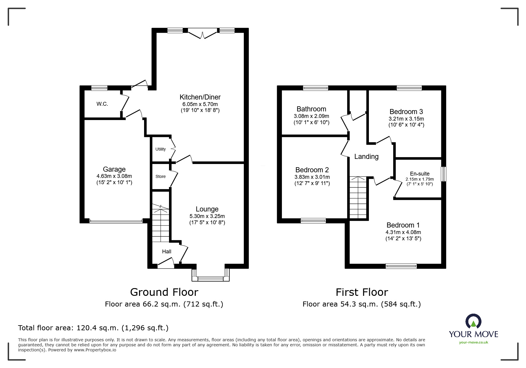 Floorplan of 3 bedroom Detached House for sale, Rosefinch Road, Goldthorpe, South Yorkshire, S63