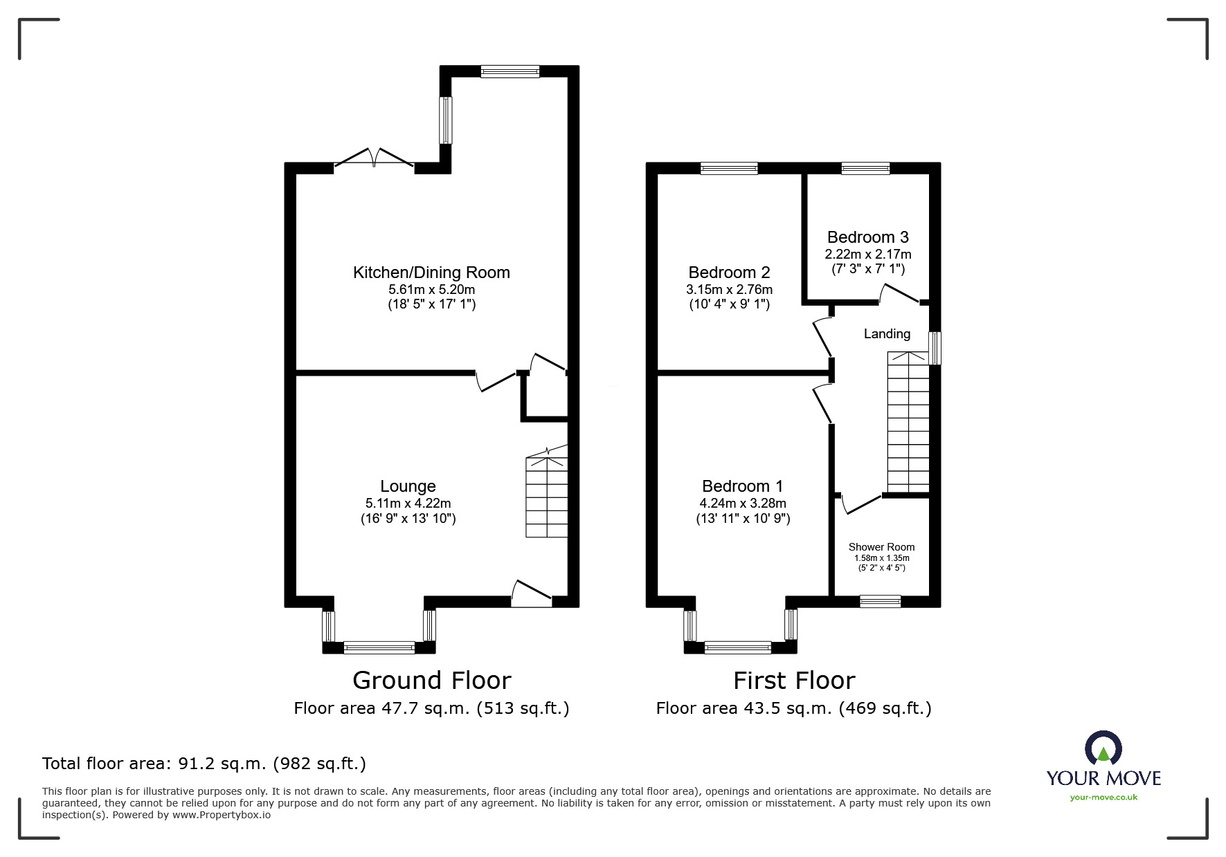 Floorplan of 3 bedroom Semi Detached House for sale, Wivelsfield Road, Doncaster, South Yorkshire, DN4