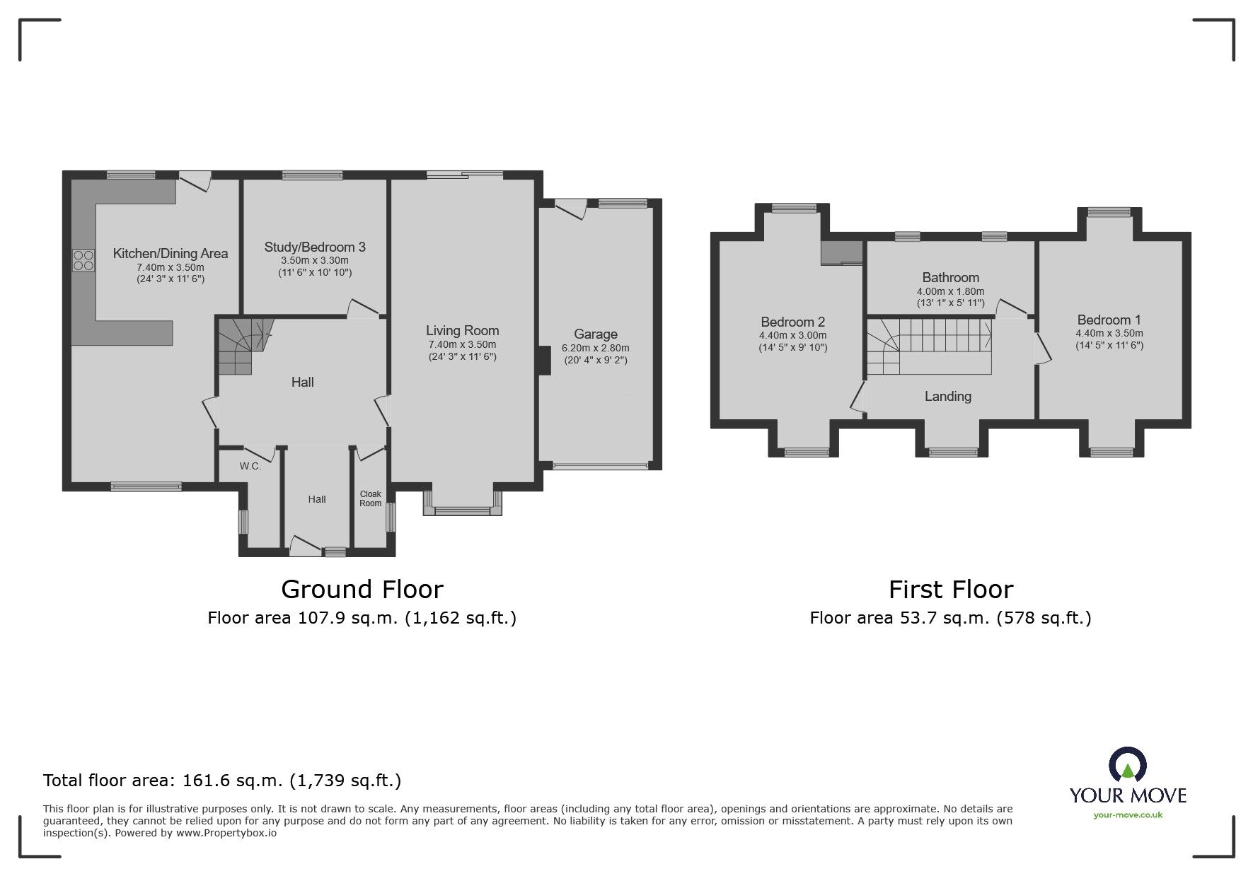 Floorplan of 3 bedroom Detached House for sale, Travis Close, Hatfield, South Yorkshire, DN7