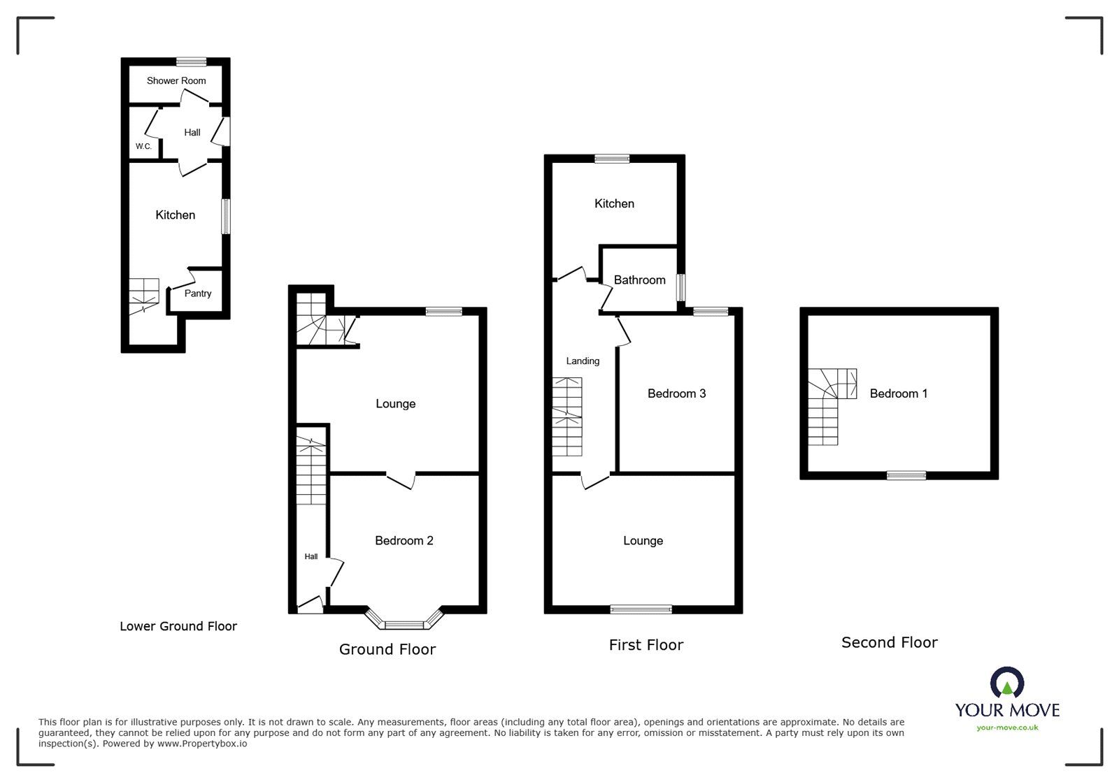 Floorplan of 4 bedroom End Terrace House for sale, Broxholme Lane, Doncaster, South Yorkshire, DN1