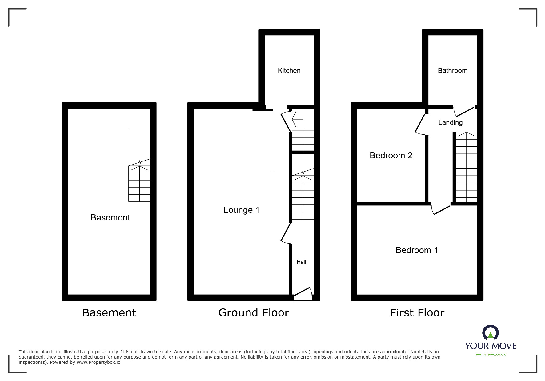 Floorplan of 2 bedroom Mid Terrace House to rent, Hexthorpe Road, Doncaster, South Yorkshire, DN4