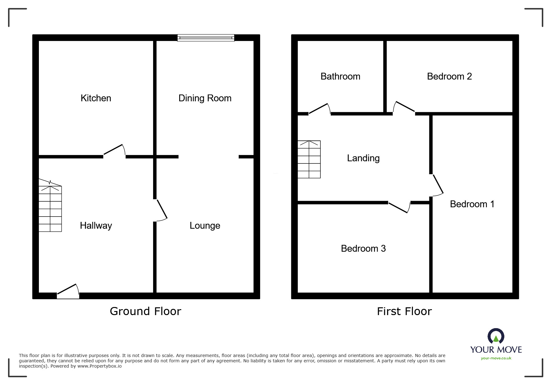 Floorplan of 3 bedroom Mid Terrace House to rent, Wentworth Road, Doncaster, South Yorkshire, DN2