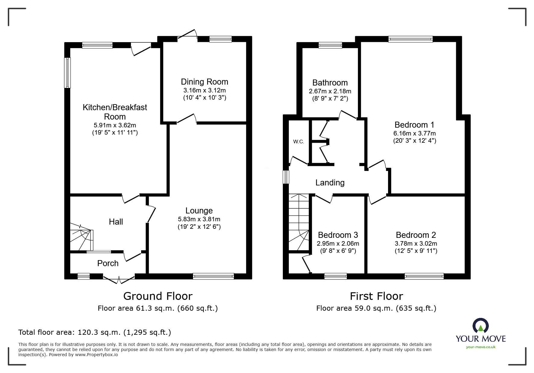 Floorplan of 3 bedroom Semi Detached House for sale, Rands Lane, Armthorpe, South Yorkshire, DN3
