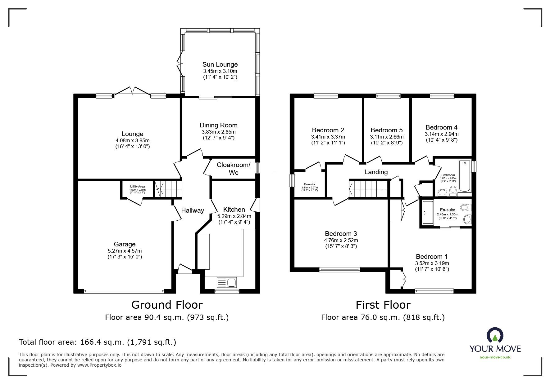 Floorplan of 5 bedroom Detached House for sale, Holland Avenue, Crowle, Lincolnshire, DN17