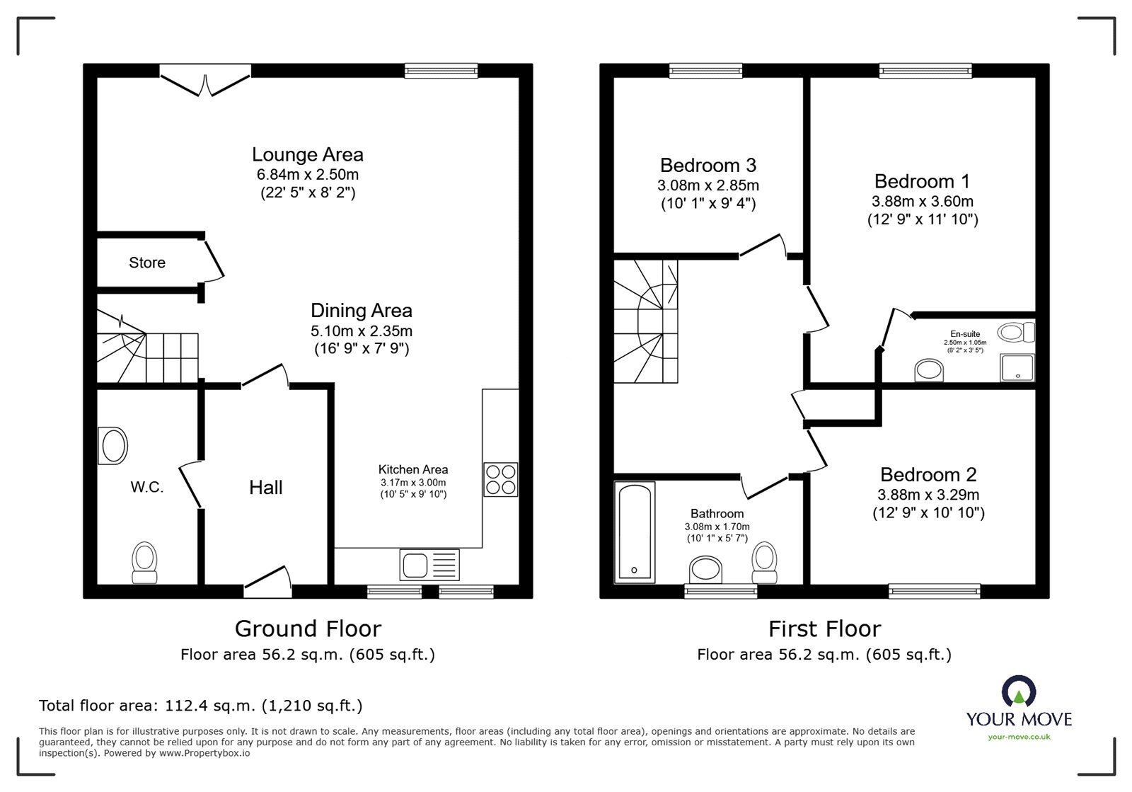 Floorplan of 3 bedroom End Terrace House for sale, Plantation Close, Bentley, Doncaster, DN5