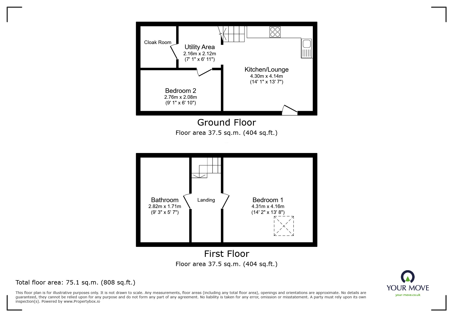 Floorplan of 2 bedroom  Flat to rent, Victoria Road, Bentley, South Yorkshire, DN5