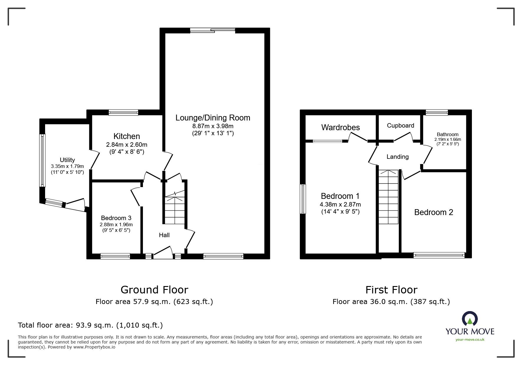 Floorplan of 3 bedroom Semi Detached House for sale, Pittam Close, Armthorpe, Doncaster, DN3