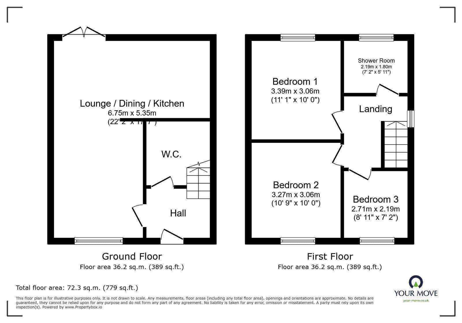 Floorplan of 3 bedroom Detached House for sale, Ash Hill Crescent, Hatfield, South Yorkshire, DN7