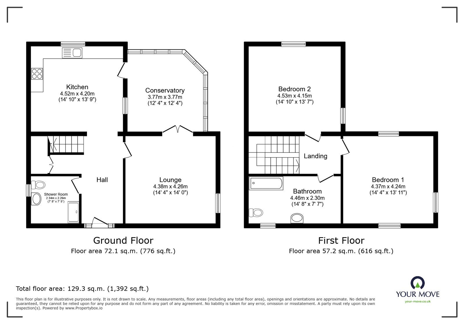 Floorplan of 2 bedroom Detached House for sale, Main Street, Hatfield Woodhouse, South Yorkshire, DN7