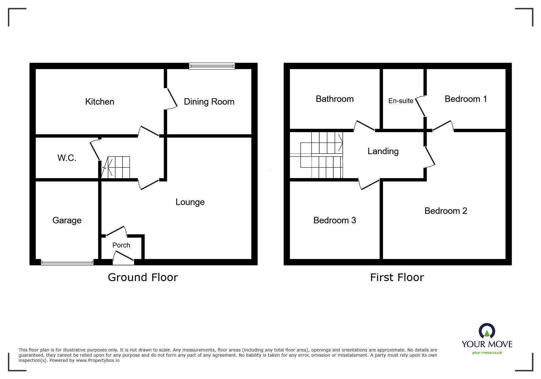 Floorplan of 3 bedroom Detached House to rent, Castle Avenue, Rossington, South Yorkshire, DN11