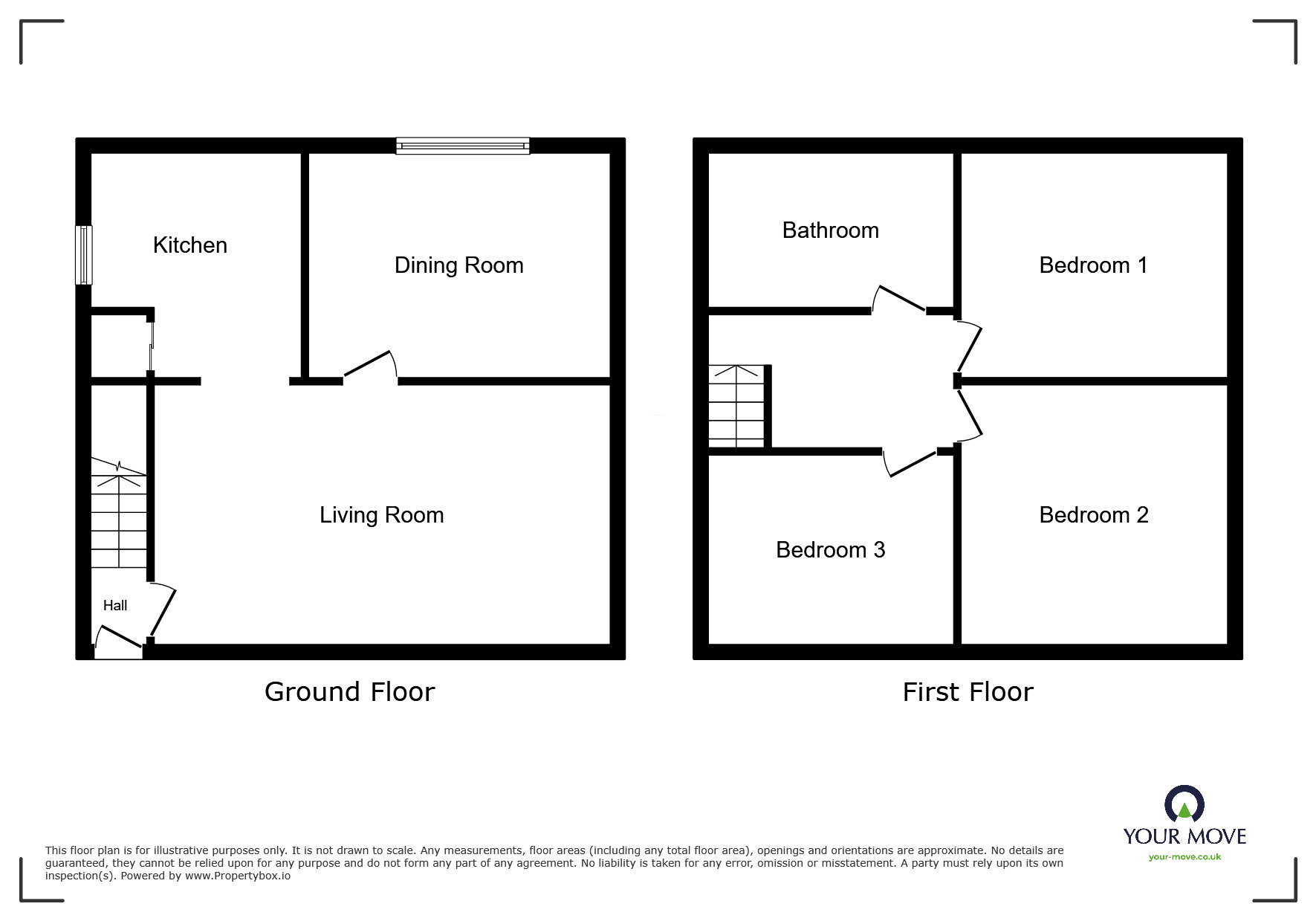 Floorplan of 3 bedroom Semi Detached House to rent, Trinity Crescent, East Markham, Nottinghamshire, NG22