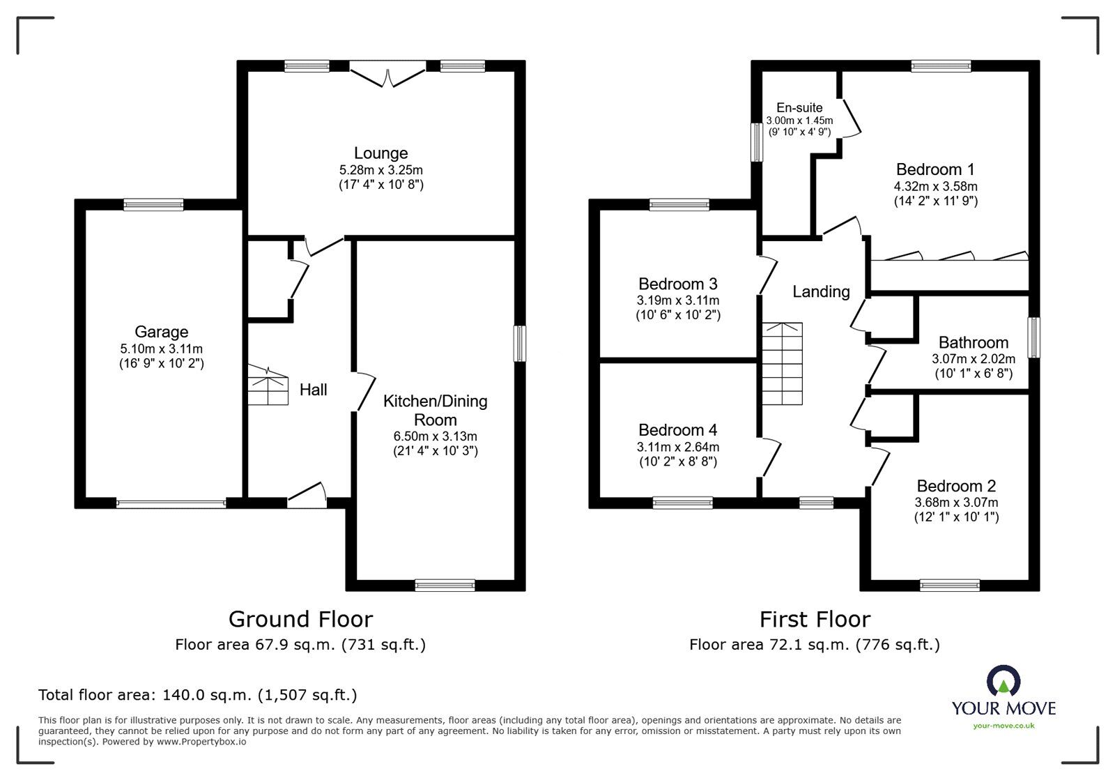 Floorplan of 4 bedroom Detached House for sale, Brodsworth Court, Adwick-le-Street, South Yorkshire, DN6