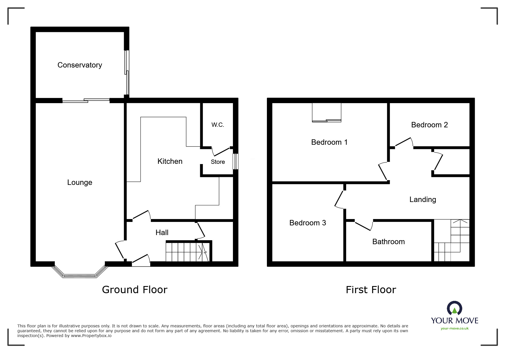 Floorplan of 3 bedroom Semi Detached House to rent, Warwick Road, Doncaster, South Yorkshire, DN2