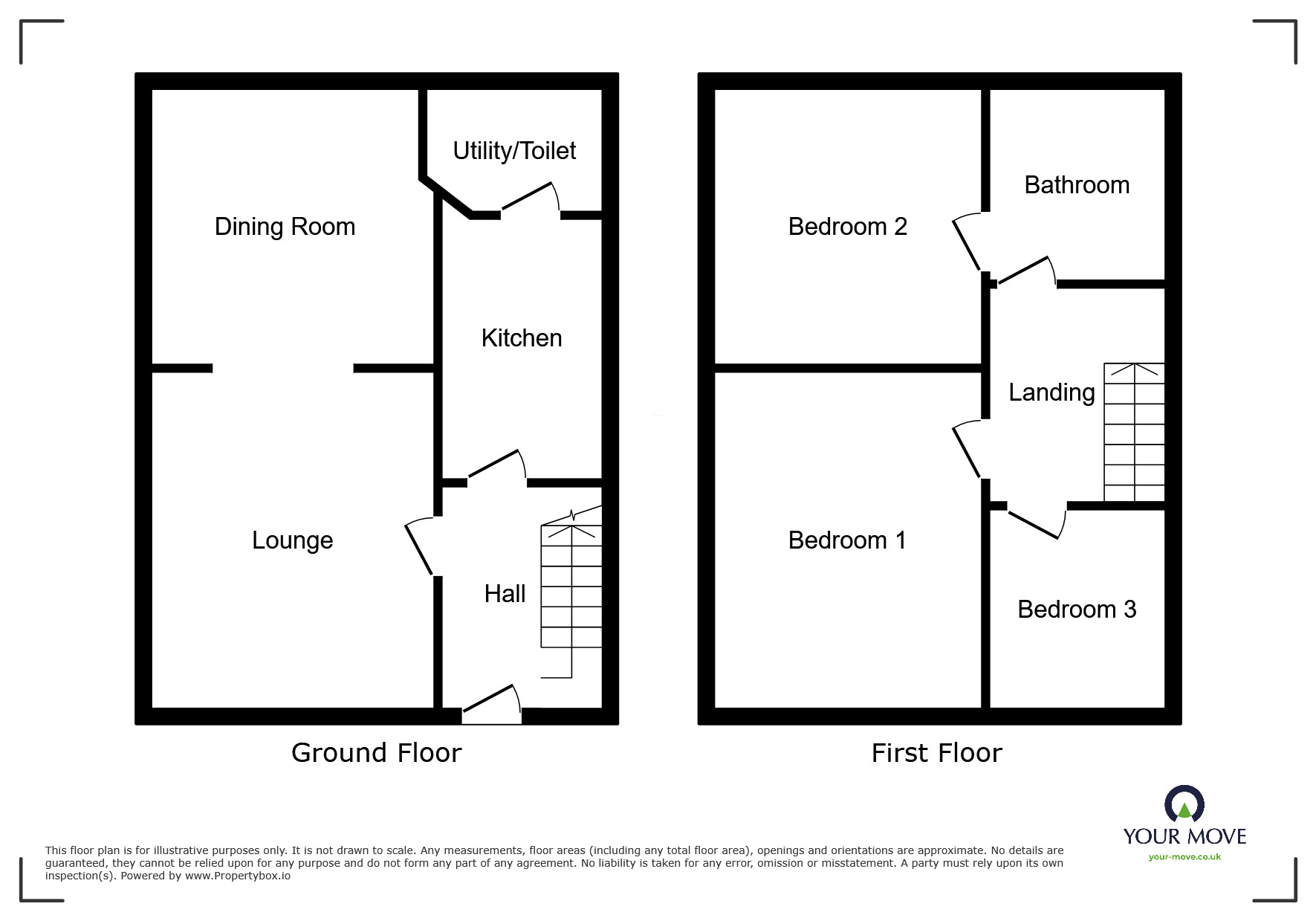 Floorplan of 3 bedroom Semi Detached House to rent, Church Balk, Edenthorpe, South Yorkshire, DN3