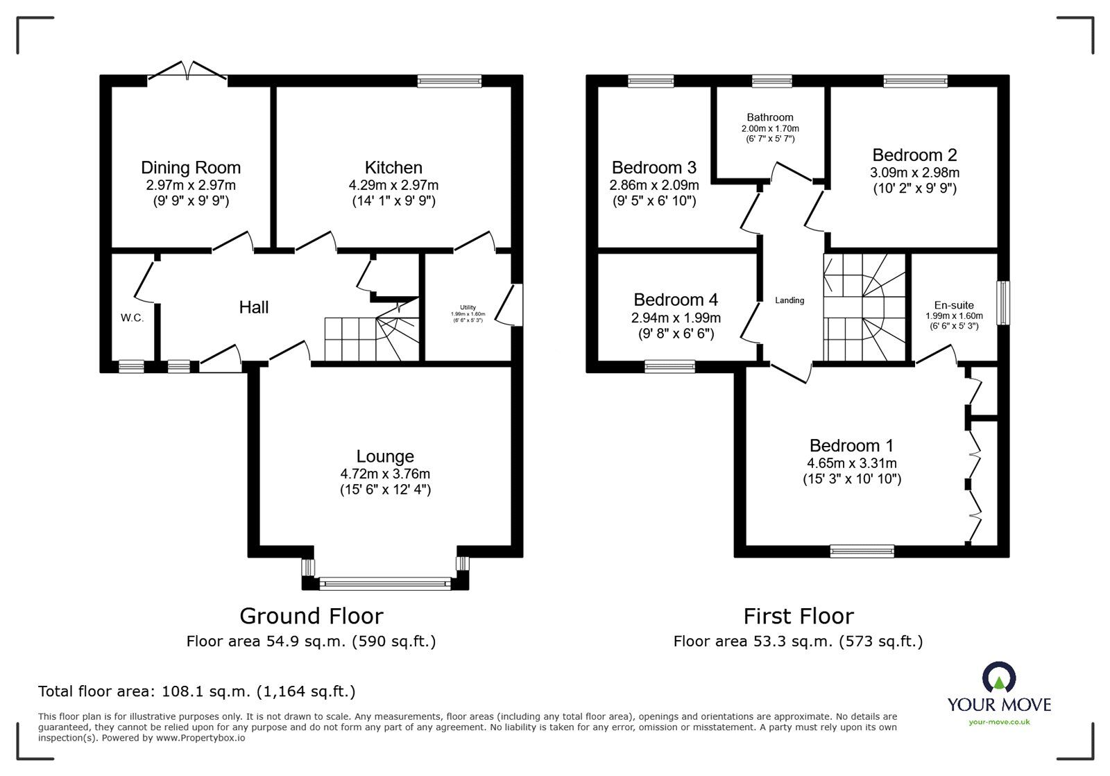 Floorplan of 4 bedroom Detached House for sale, Riverside Close, Doncaster, South Yorkshire, DN4
