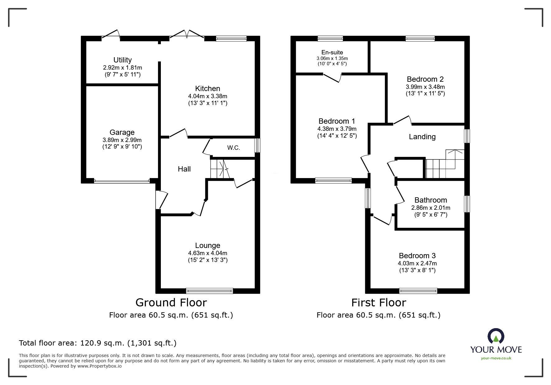 Floorplan of 3 bedroom Detached House for sale, Bowskill Road, Armthorpe, South Yorkshire, DN3