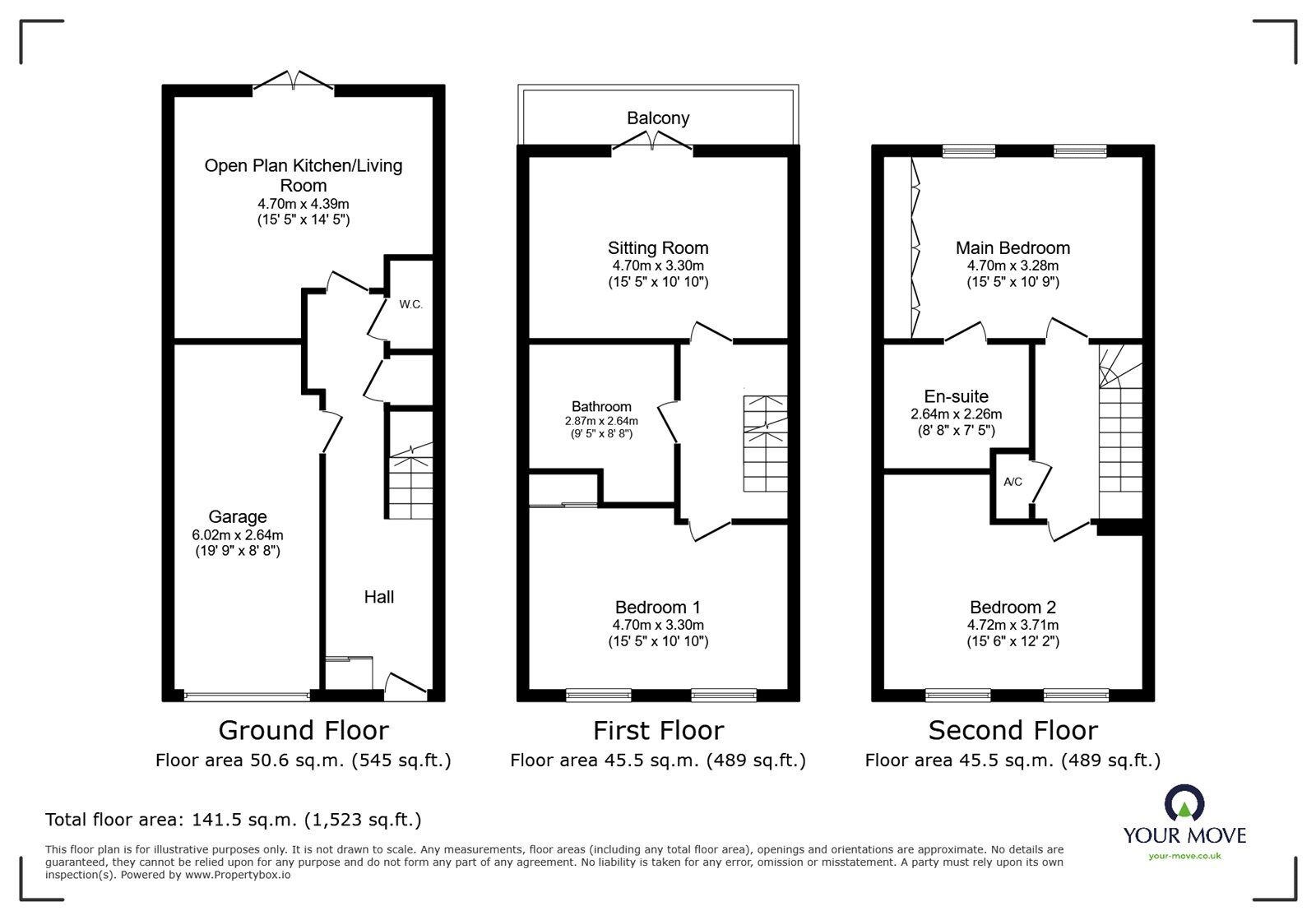 Floorplan of 3 bedroom Semi Detached House for sale, Buttermere Crescent, Doncaster, South Yorkshire, DN4
