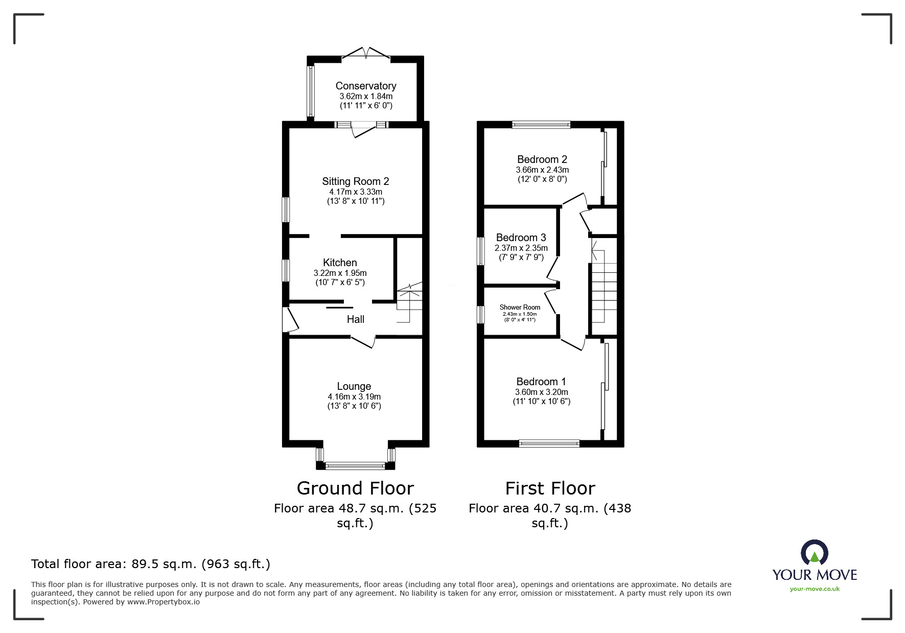 Floorplan of 3 bedroom Semi Detached House for sale, St. James Avenue, Dunsville, South Yorkshire, DN7