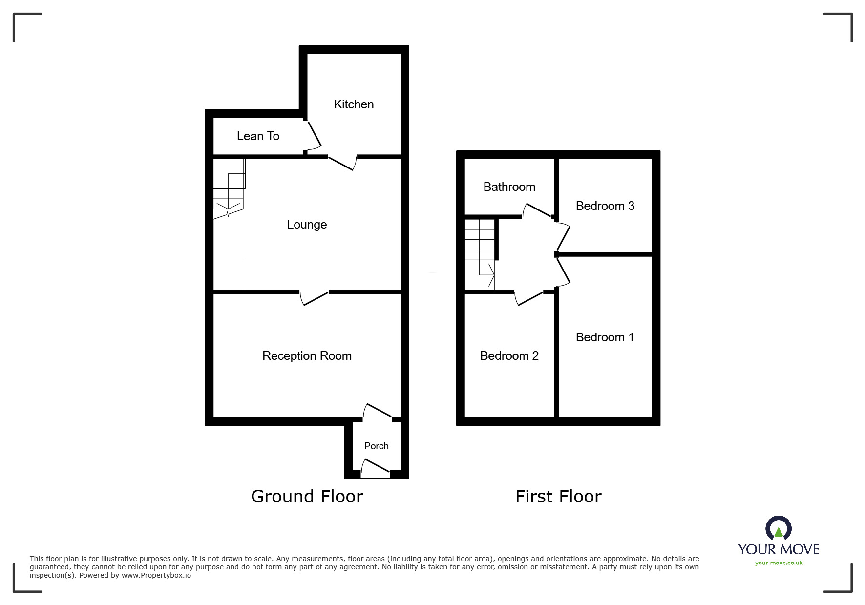 Floorplan of 3 bedroom Mid Terrace House to rent, St. Johns Road, Edlington, South Yorkshire, DN12