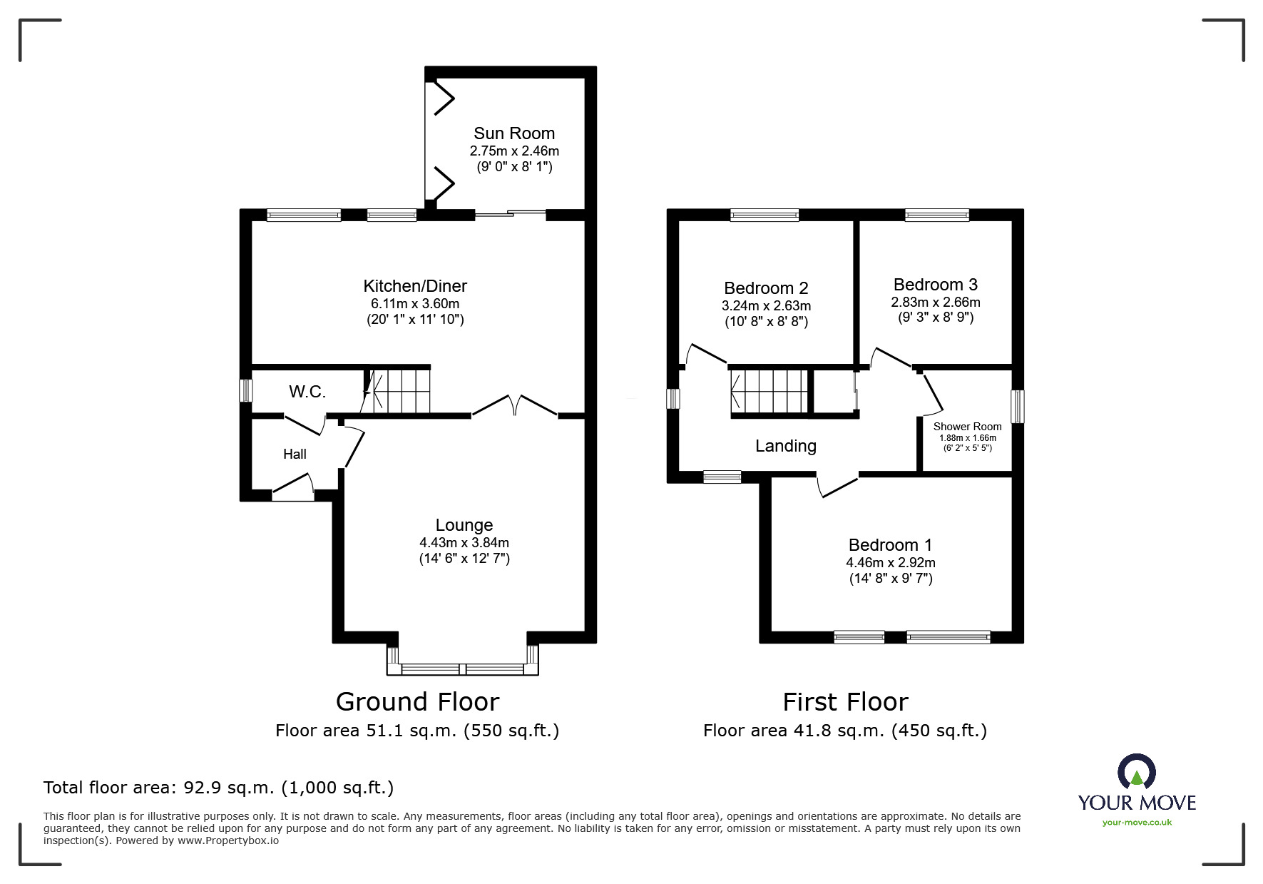 Floorplan of 3 bedroom Detached House for sale, Hayfield Close, Barnby Dun, Doncaster, DN3