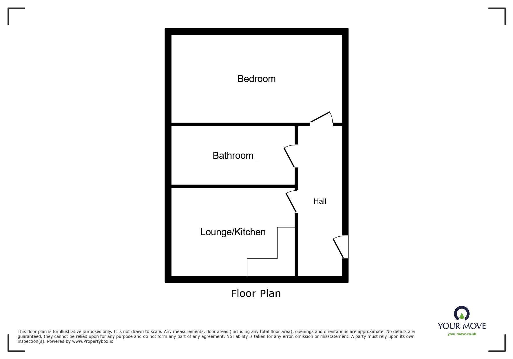 Floorplan of 1 bedroom Flat to rent, Smith Street, Doncaster, South Yorkshire, DN4