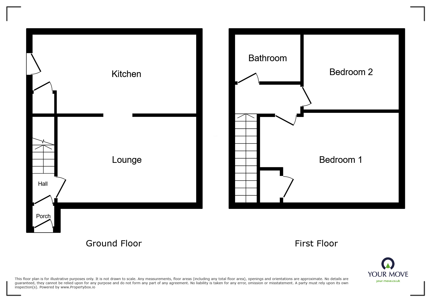 Floorplan of 2 bedroom Semi Detached House to rent, Low Street, East Markham, Nottinghamshire, NG22