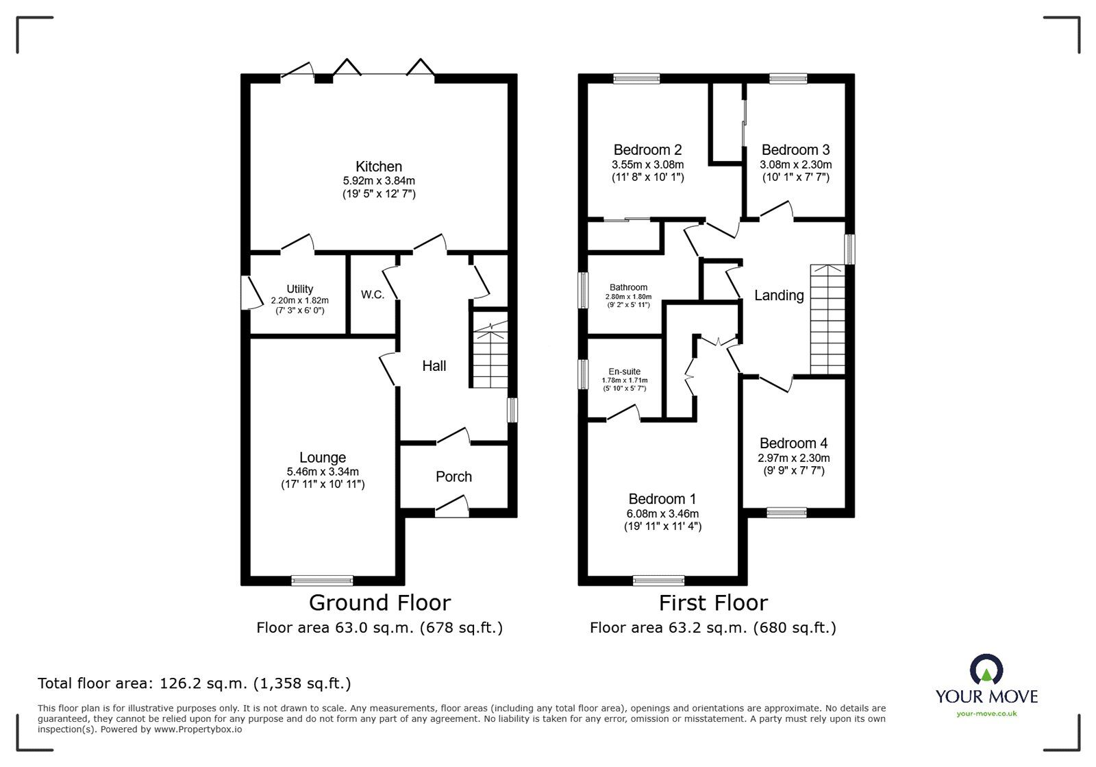 Floorplan of 4 bedroom Detached House for sale, Barton Lane, Armthorpe, South Yorkshire, DN3