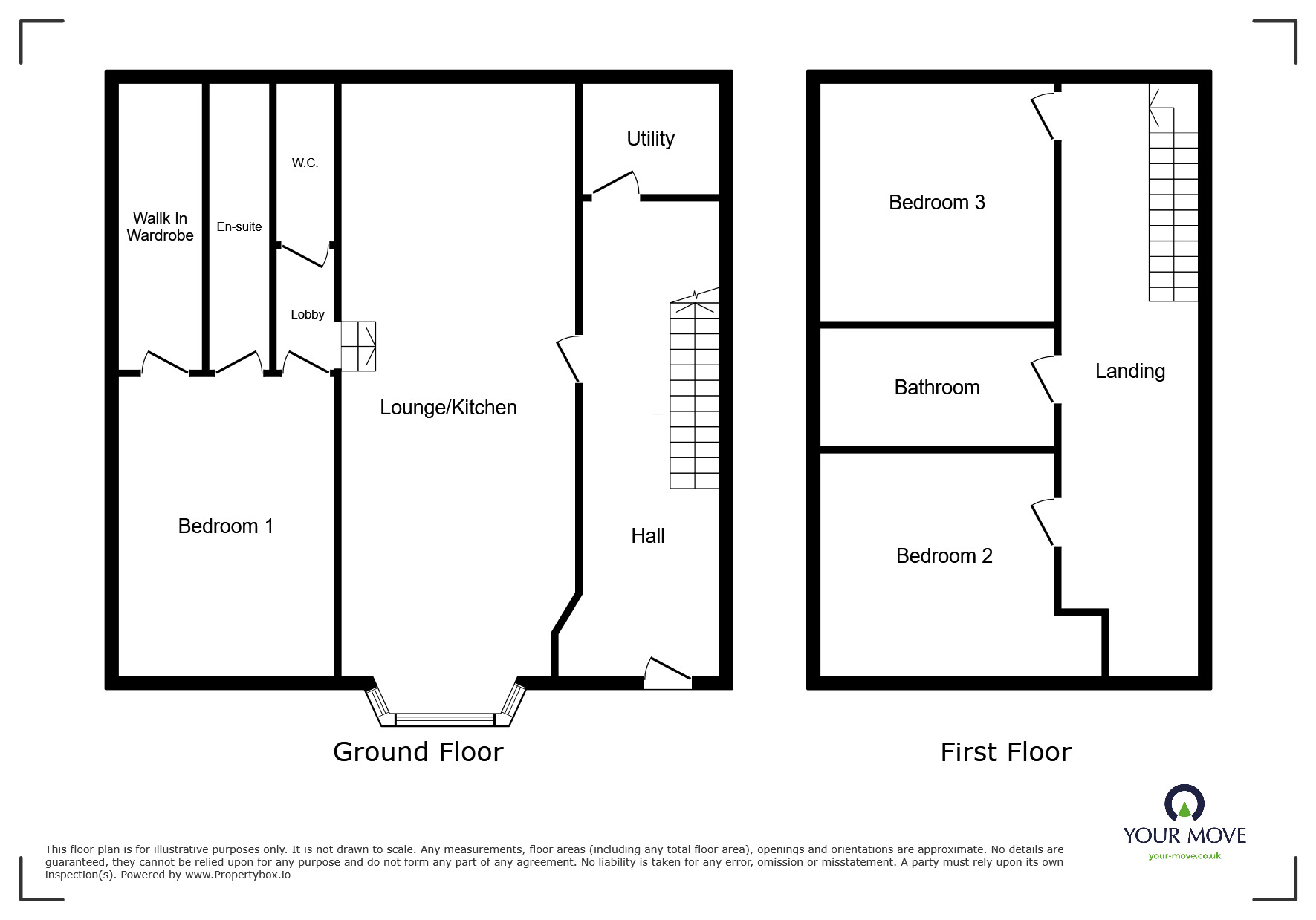 Floorplan of 3 bedroom Detached House to rent, Grosvenor Road, Bircotes, Nottinghamshire, DN11